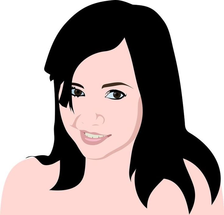 Мультяшные лица девушек