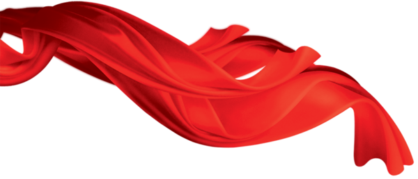 Развивающаяся красная ткань