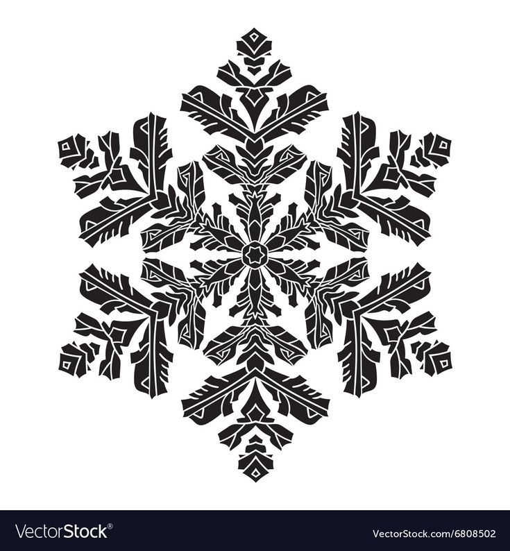 Снежинки черно белые