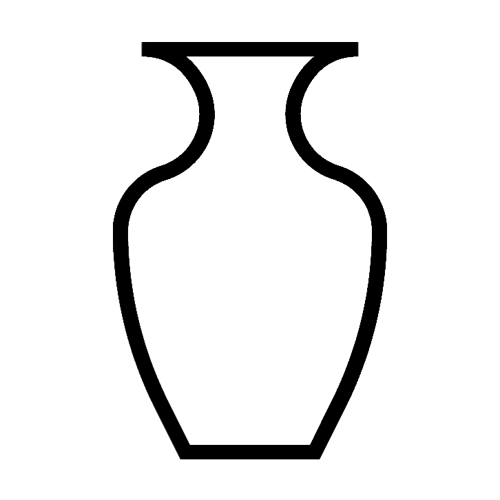 Ваза черно белая