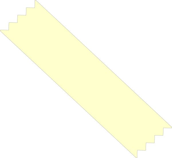 Кусочек прозрачный скотч на прозрачном фоне