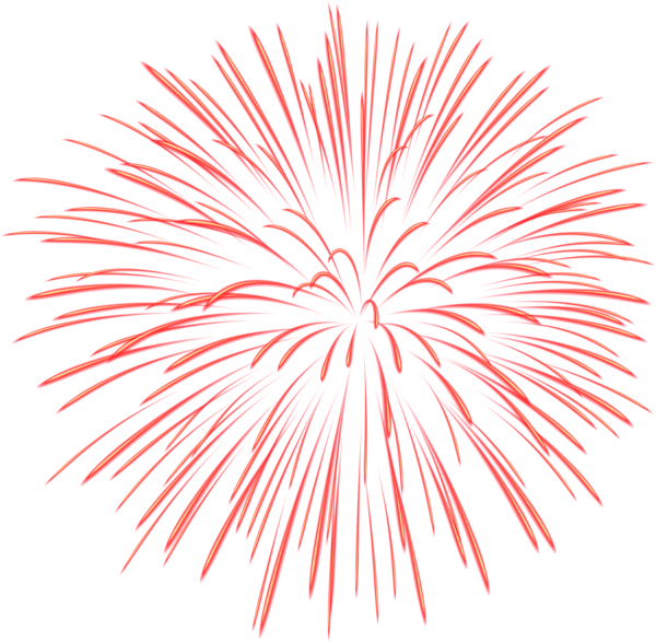 Салют на прозрачном фоне