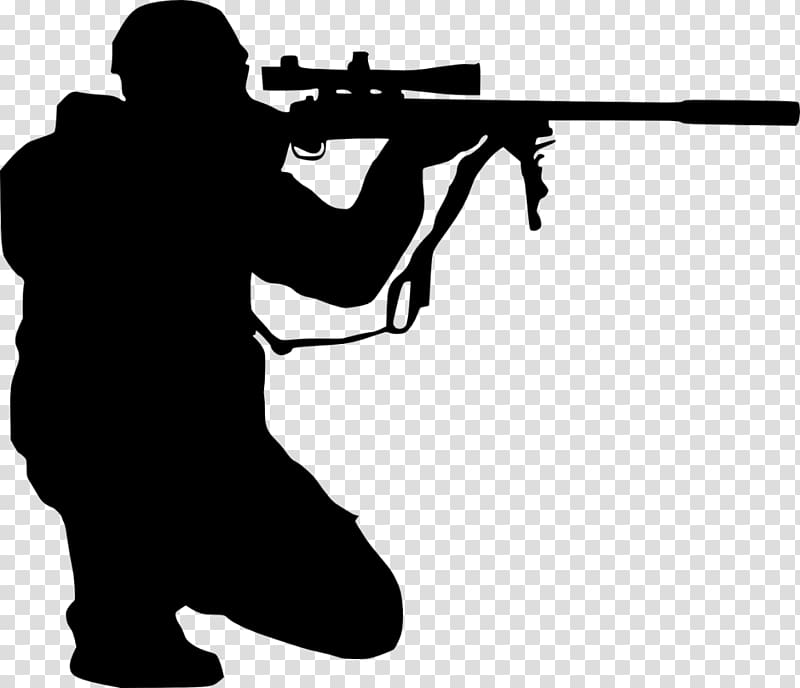 Силуэт военного