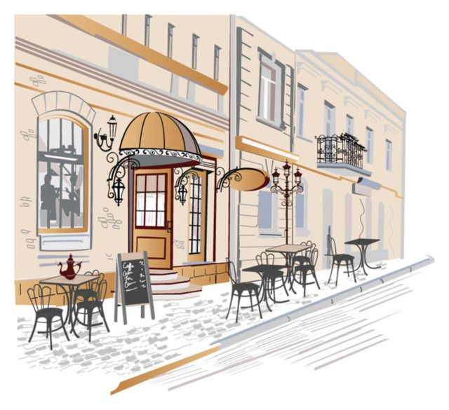 Ресторан рисунок