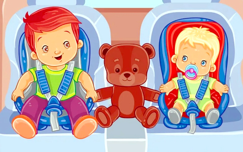 Ребёнок в автокрксое рисунок