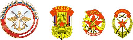 Эмблема ДОСААФ России на прозрачном фоне