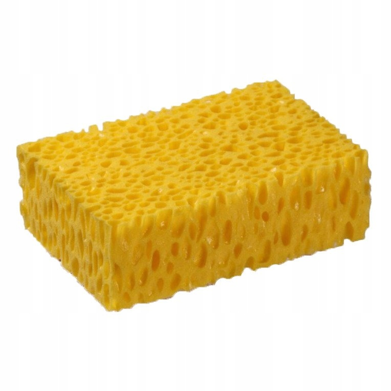 Губка для мытья посуды желтая