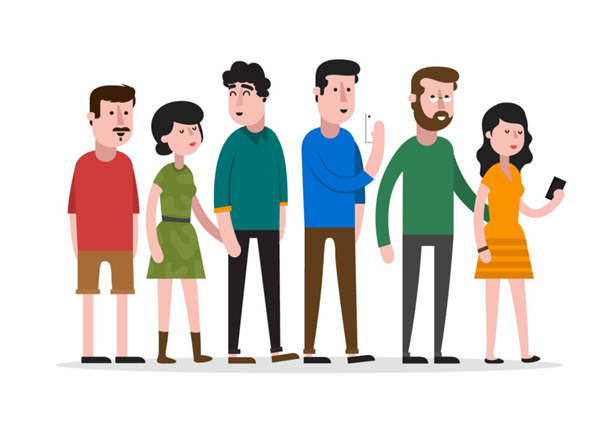 Группа людей вектор