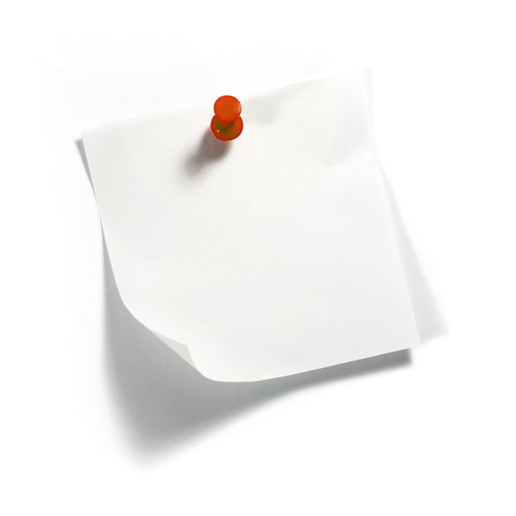 Лист бумаги с кнопкой