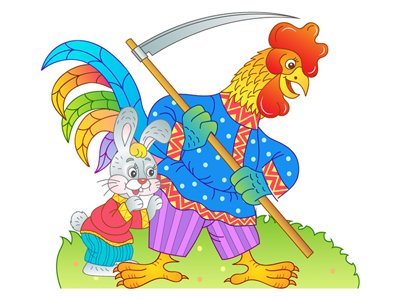 Петушок Заюшкина избушка