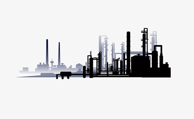 Промышленность на белом фоне