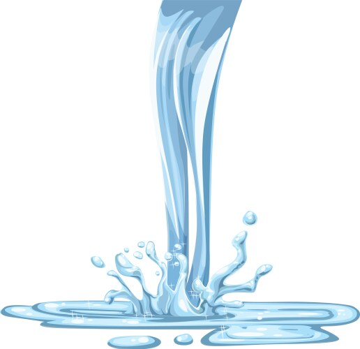 Мультяшный поток воды