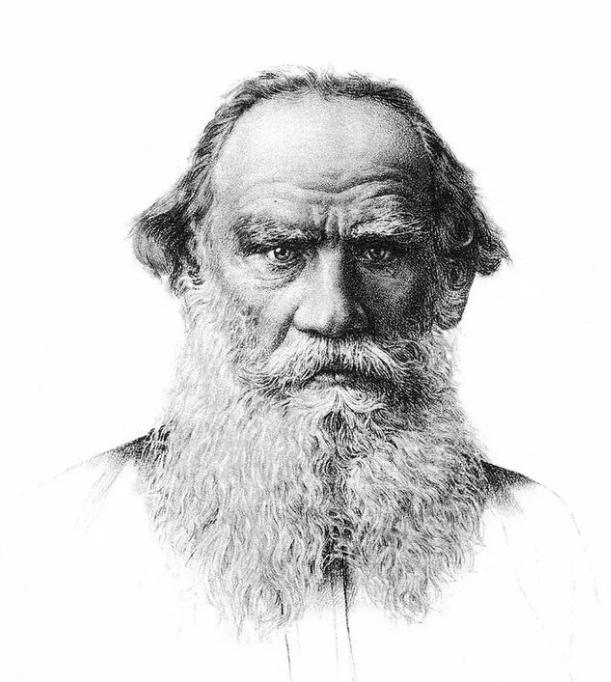 Лев Николаевич толстой черно белый портрет