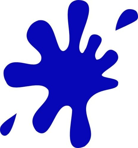 Клякса синего цвета