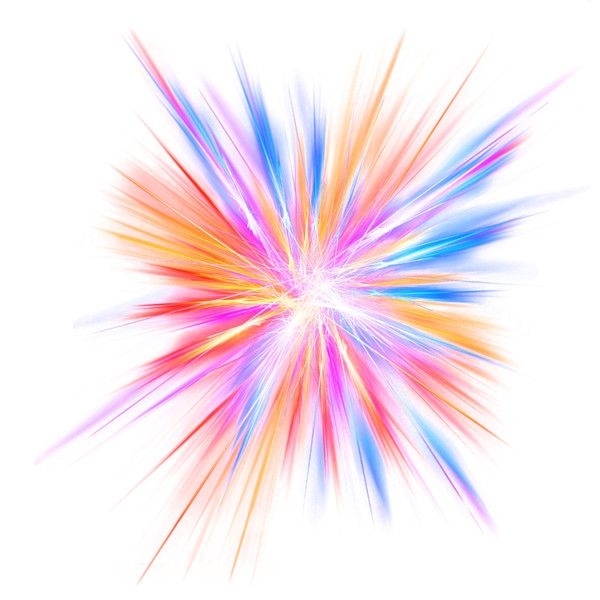 Цветные блики на прозрачном фоне