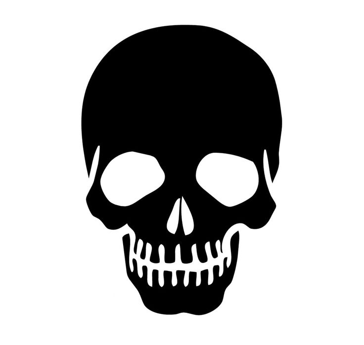 Череп трафарет