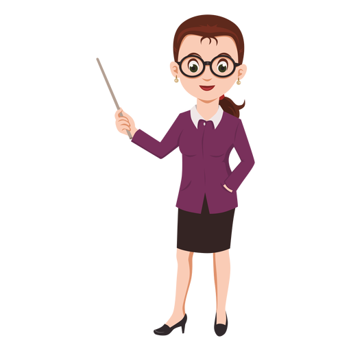 Преподаватель на прозрачном фоне