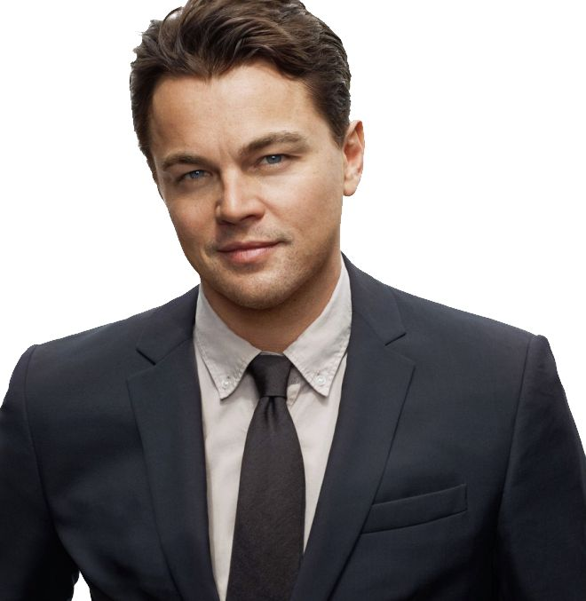 Леонардо ди Каприо на белом фоне