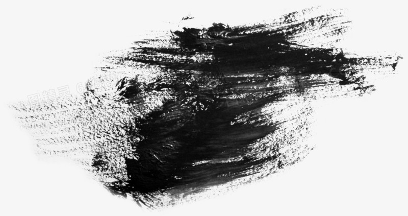 Мазки черной краски