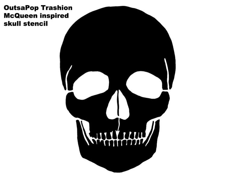 Череп силуэт