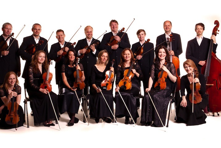 Симфонический оркестр на белом фоне