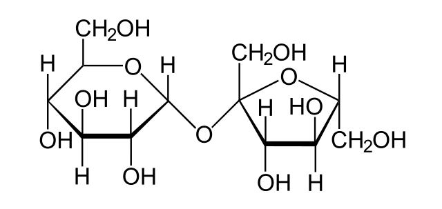 Сахароза структурная формула