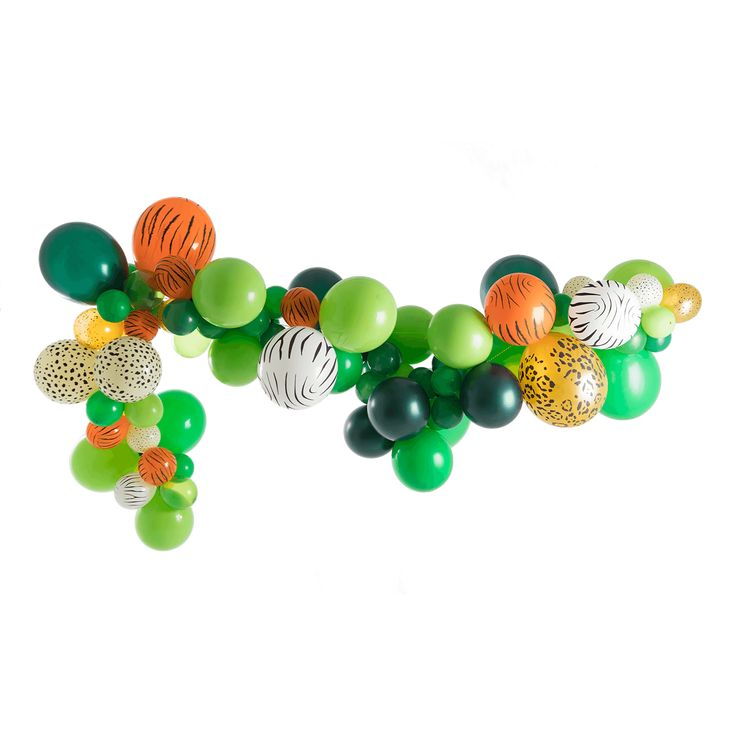 Гирлянда из шаров зеленая