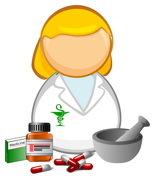 Фармацевт нарисованный