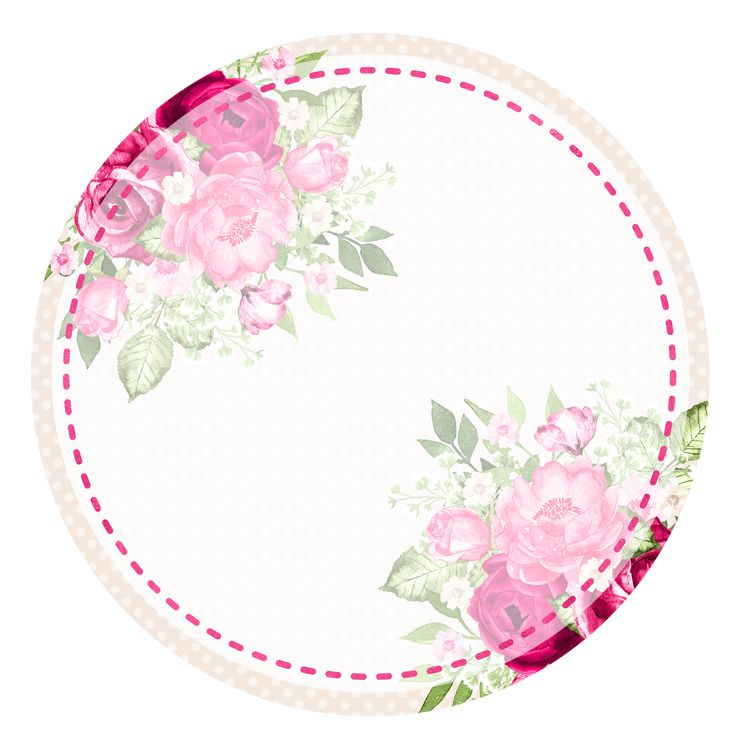 Красивая круглая рамочка