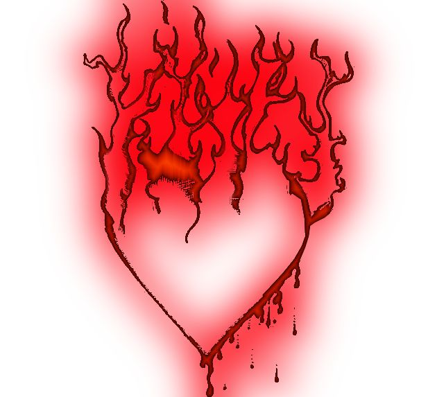 Огненное разбитое сердце