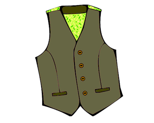 Жилет нарисовать