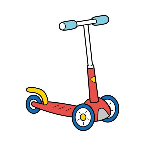 Самокат мультяшный