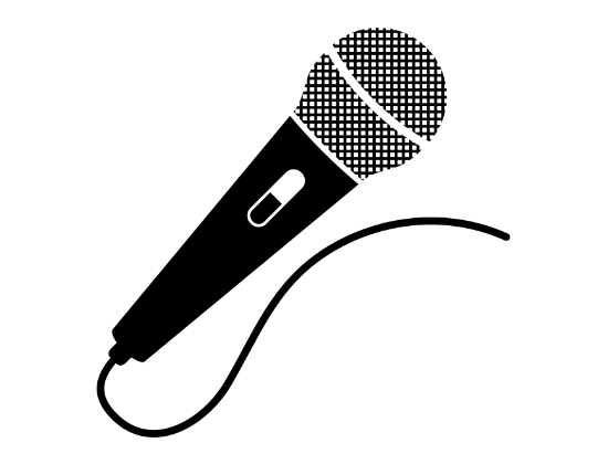 Микрофон черно белый