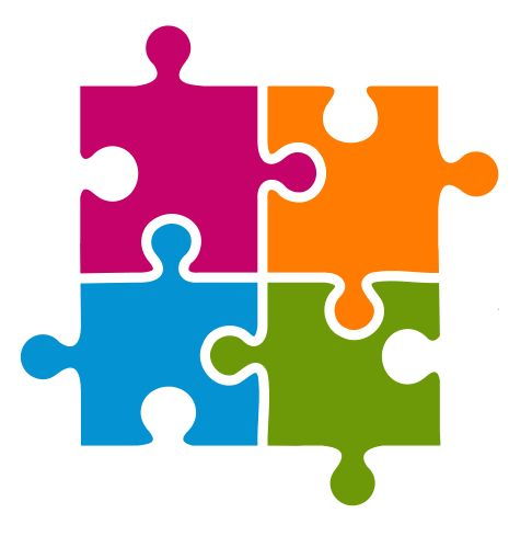 Разноцветные пазлы