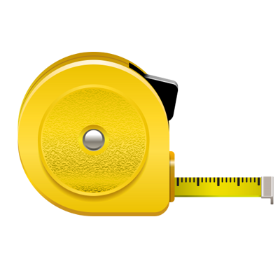 Рулетка измерительная без фона