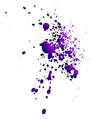 Брызги фиолетовой краски