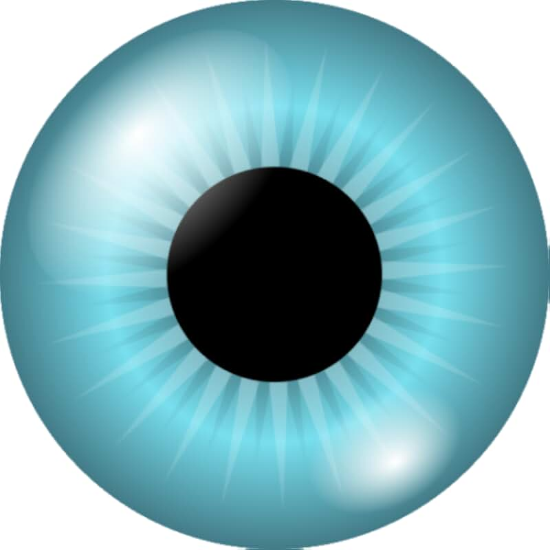 Голубая радужка глаза