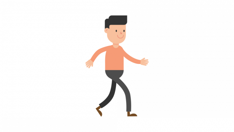 Шагающий человек