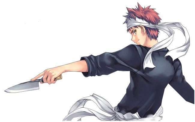 Аниме повар боец