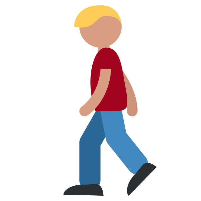 Человечек идет