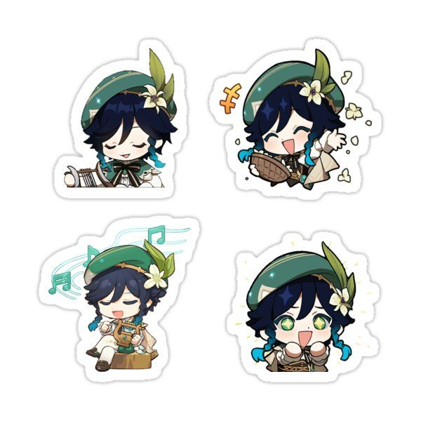 Наклейки Геншин Импакт Венти