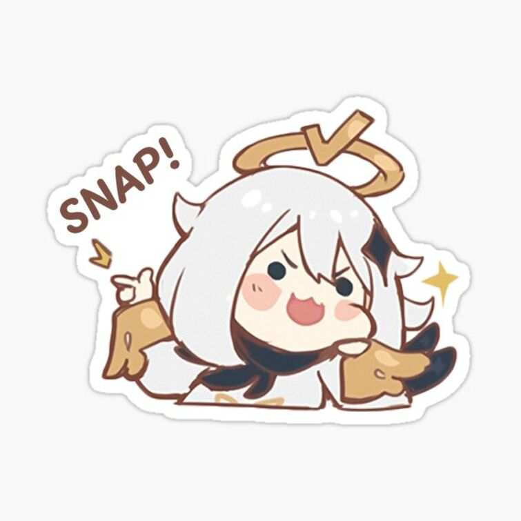 Геншин Стикеры Чиби Паймон