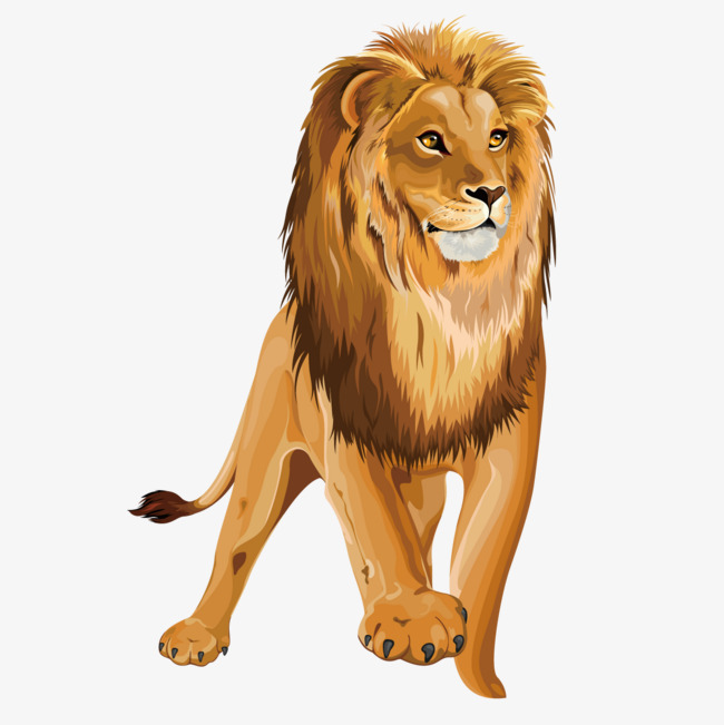 Лев рисунок