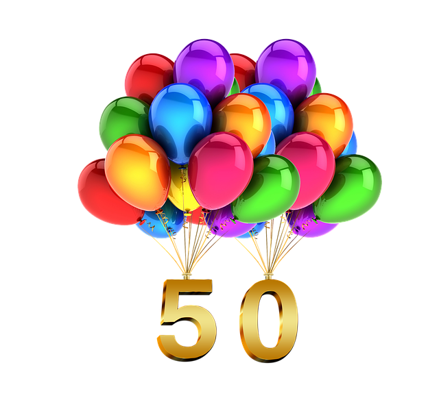 С юбилеем на прозрачном фоне