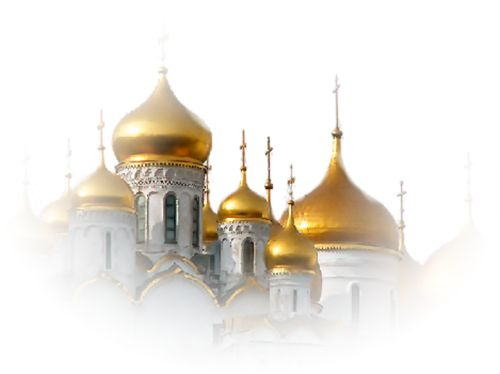 Церковь на белом фоне