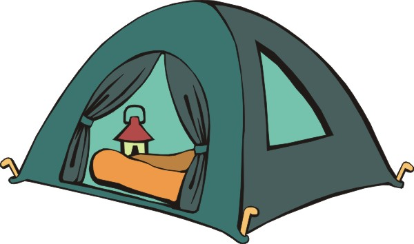 Палатка на белом фоне