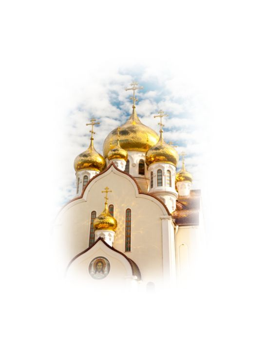 Церковь на белом фоне
