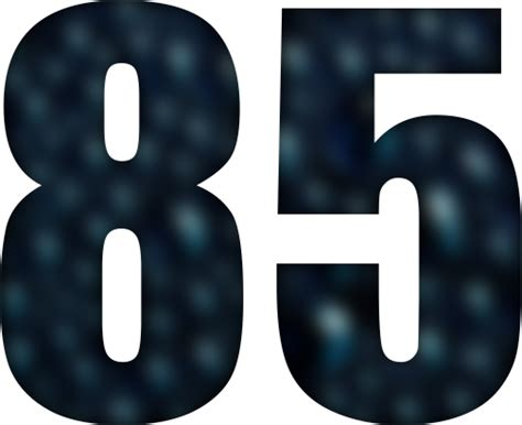 85 Лет цифры
