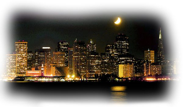 Город на прозрачном фоне