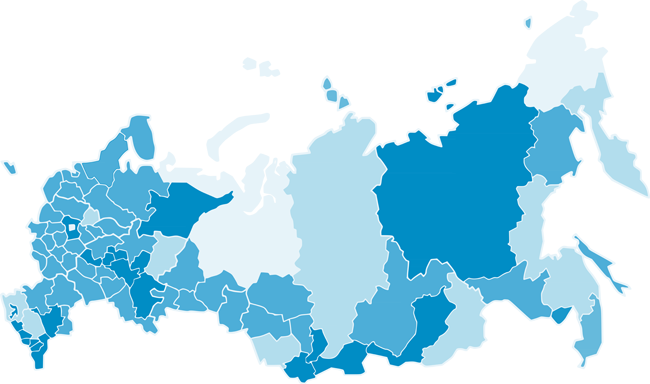 Карта России вектор